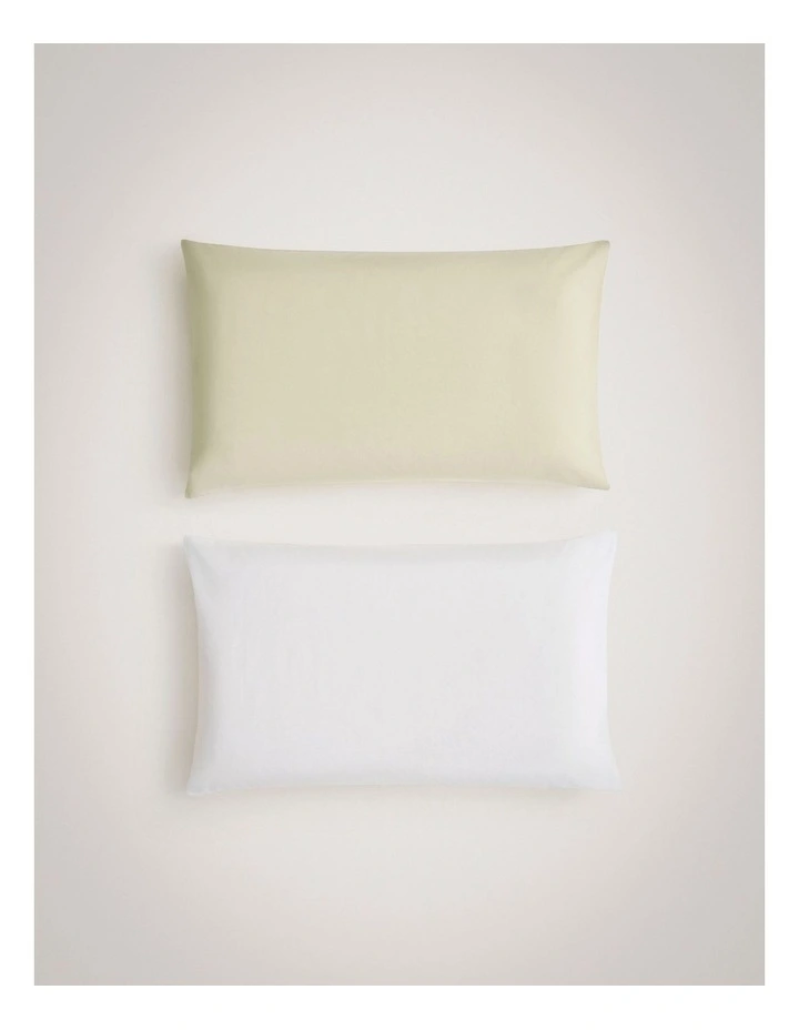 Bayley Travel Pillowcase Set in Soft Green image 1