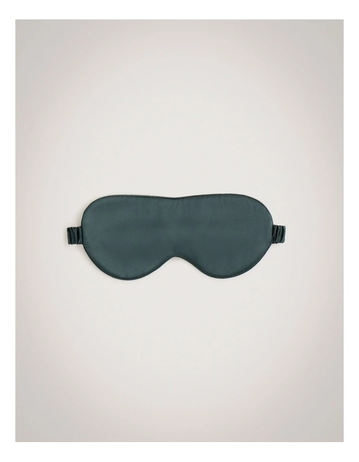 Lanham Silk Eye Mask in Ivy image 1