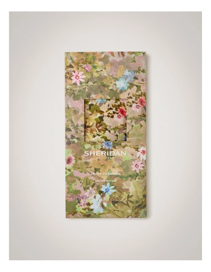 Lanham Silk Eye Mask in Moss image 3