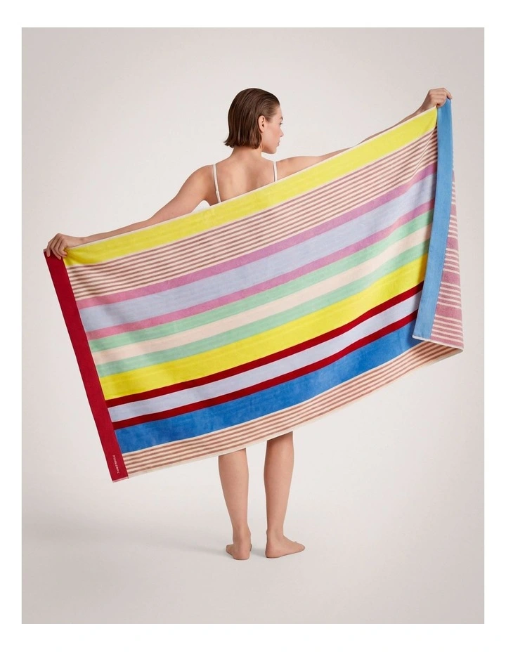 Azava Beach Towel in Wattle image 2
