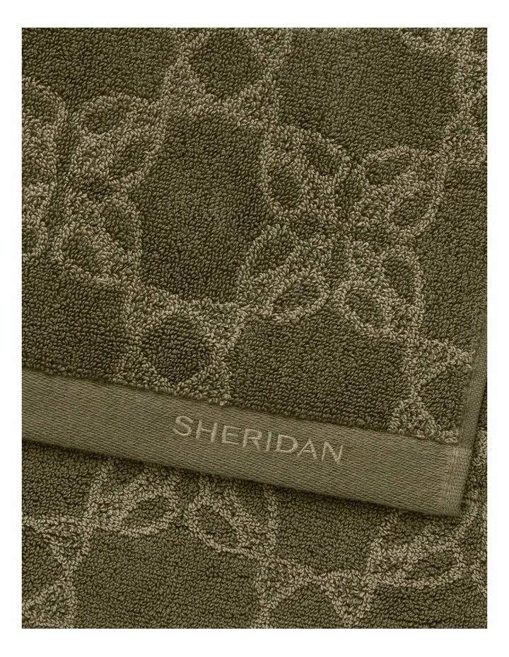 Lano Towel Collection in Green Olive image 2