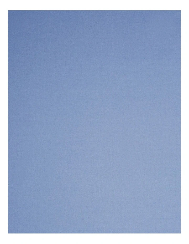 Bayley Washed Cotton Fitted Sheet in Cornflower image 2