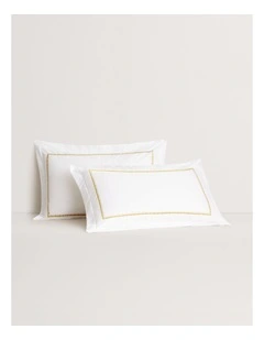Jenkins Tailored Pillowcase Pair in Amber