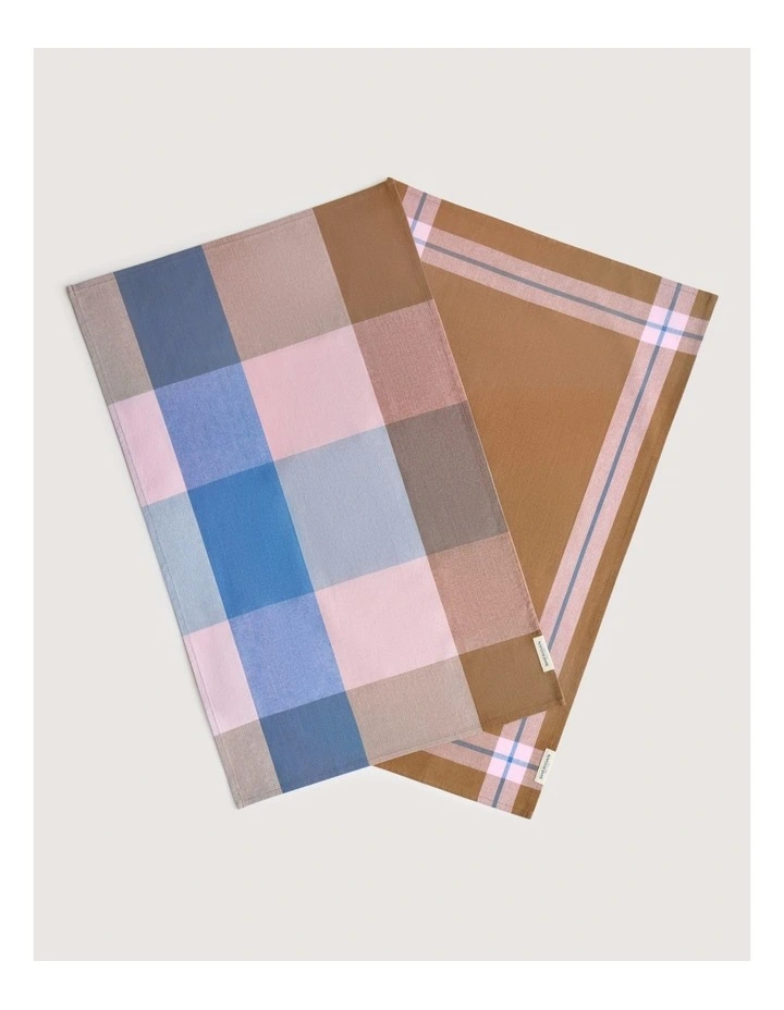Lumo Tea Towel Set - Two Pack in Nutmeg image 2