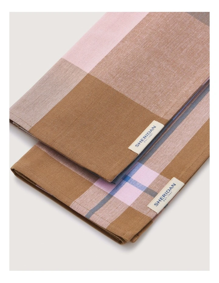 Lumo Tea Towel Set - Two Pack in Nutmeg image 3