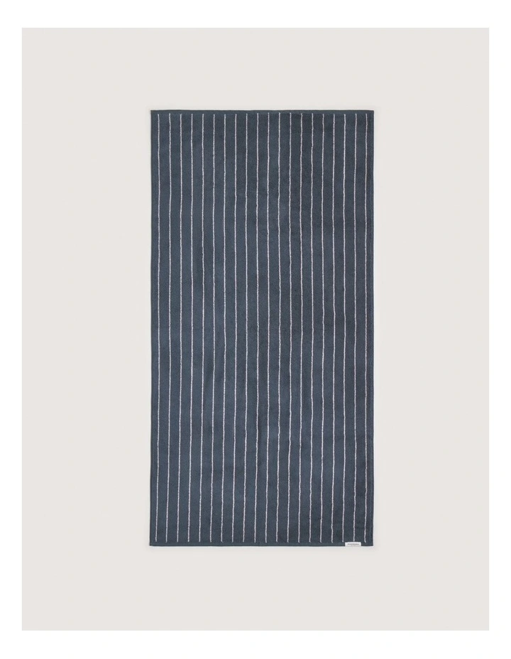 Aven Stripe Towel Collection in Eclipse image 3