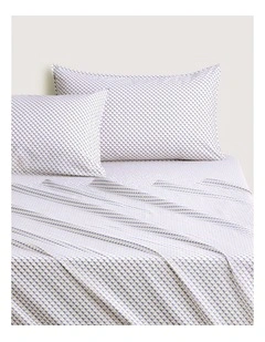 Bayley Micro Geo Sheet Set in Cornflower
