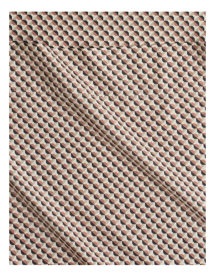 Bayley Micro Geo Sheet Set in Sesame image 2