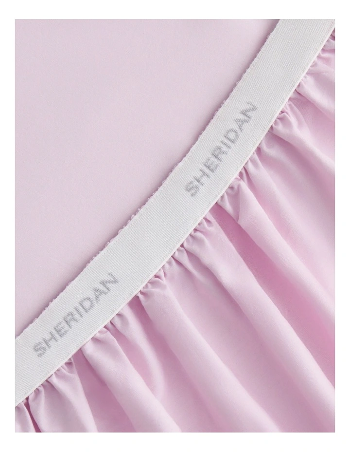 Bayley Washed Cotton Fitted Sheet in Violet Ice image 3