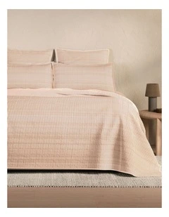 Reilly Stripe Duo Bed Cover in Spice