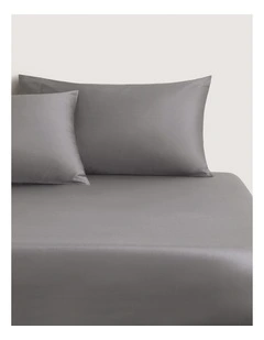 TENCEL? Lyocell Fibre & Cotton Fitted Sheet in Stone