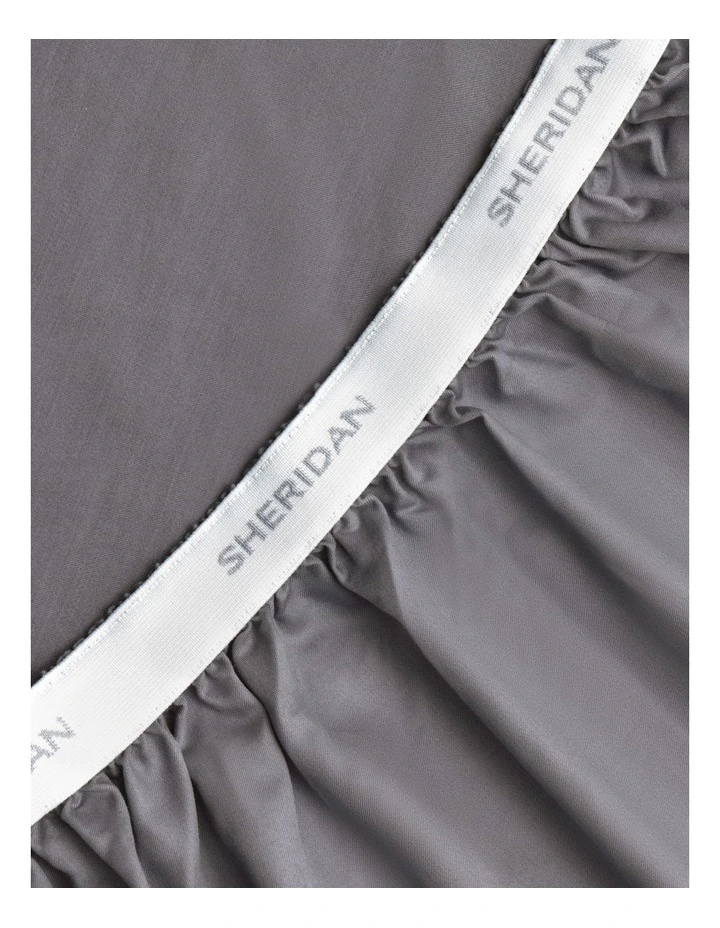 TENCEL? Lyocell Fibre & Cotton Fitted Sheet in Stone image 3