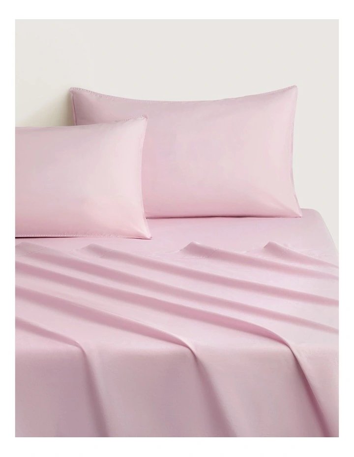 Bayley Washed Cotton Sheet Set 50cm in Violet Ice image 1