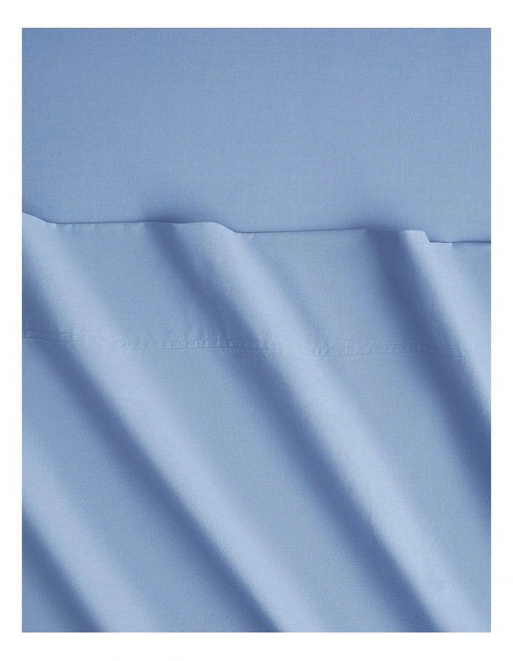 Bayley Washed Cotton Sheet Set in Cornflower image 2