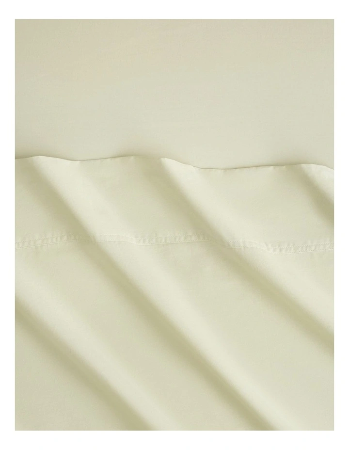 Bayley Washed Cotton Sheet Set in Soft Green image 2