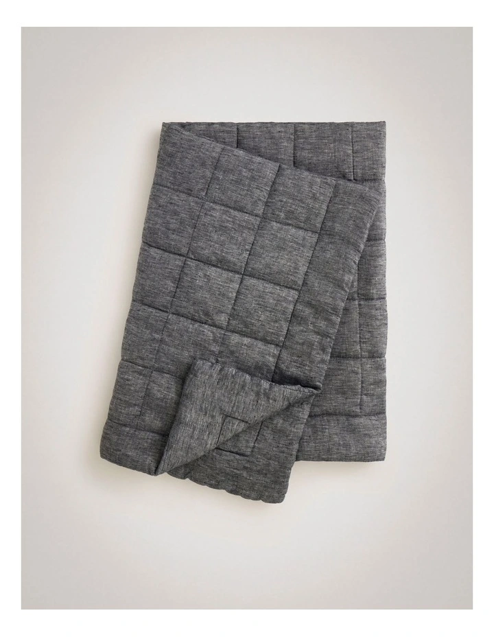 Abbotson Linen Pet Blanket in Ebony Marle image 2