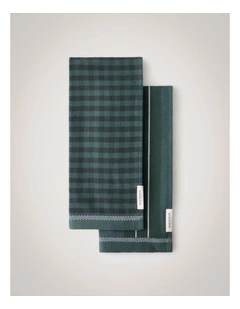 Este Tea Towel Set Two Pack in Ivy