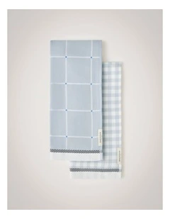 Frama Tea Towel Set - Two Pack in High Sea