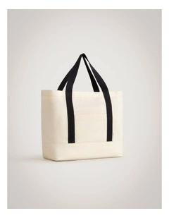 Palmes Tote Bag in Meringue