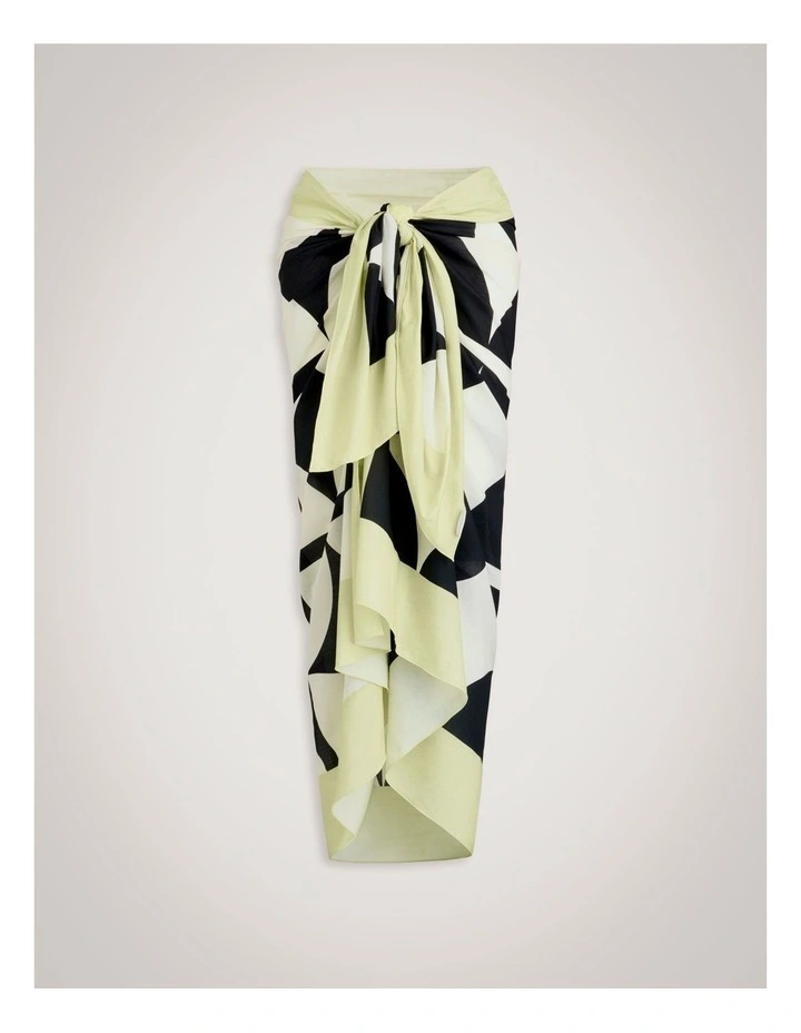 Polka Beach Sarong in Ebony image 1