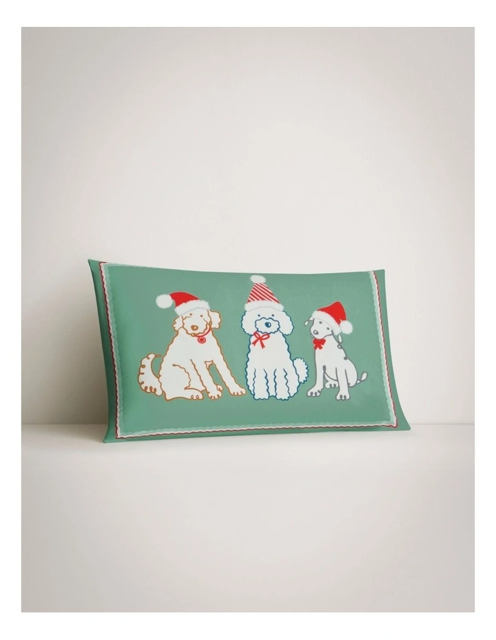 Santa Paws Single Pillowcase in Multi image 1