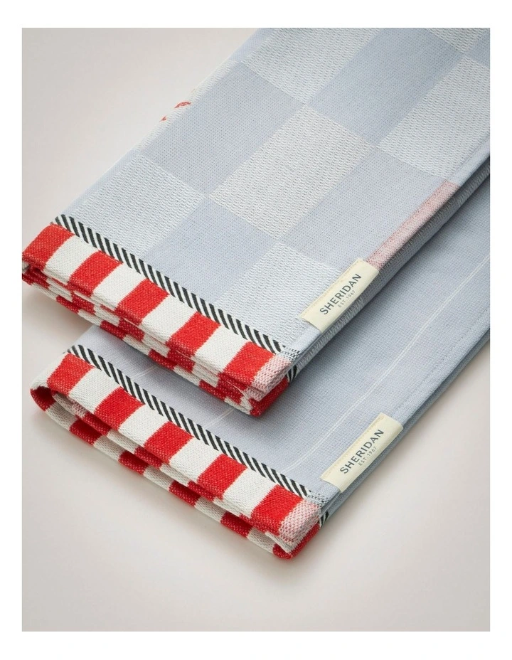 Starlit Tea Towel Set - Two Pack in Breeze image 3