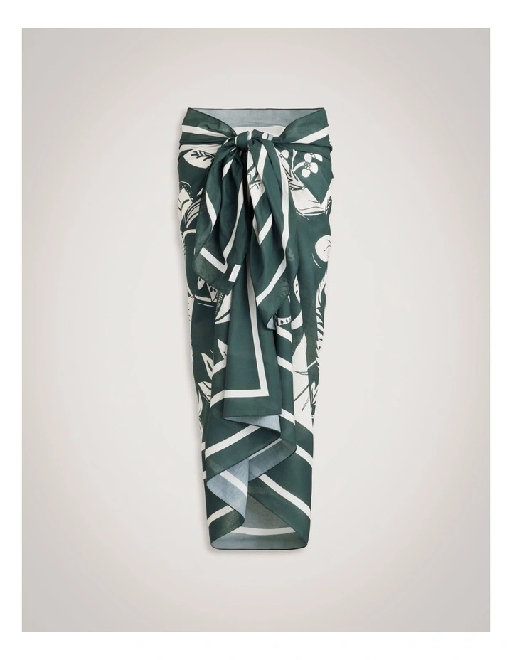 Trapani Sarong in Ivy image 1