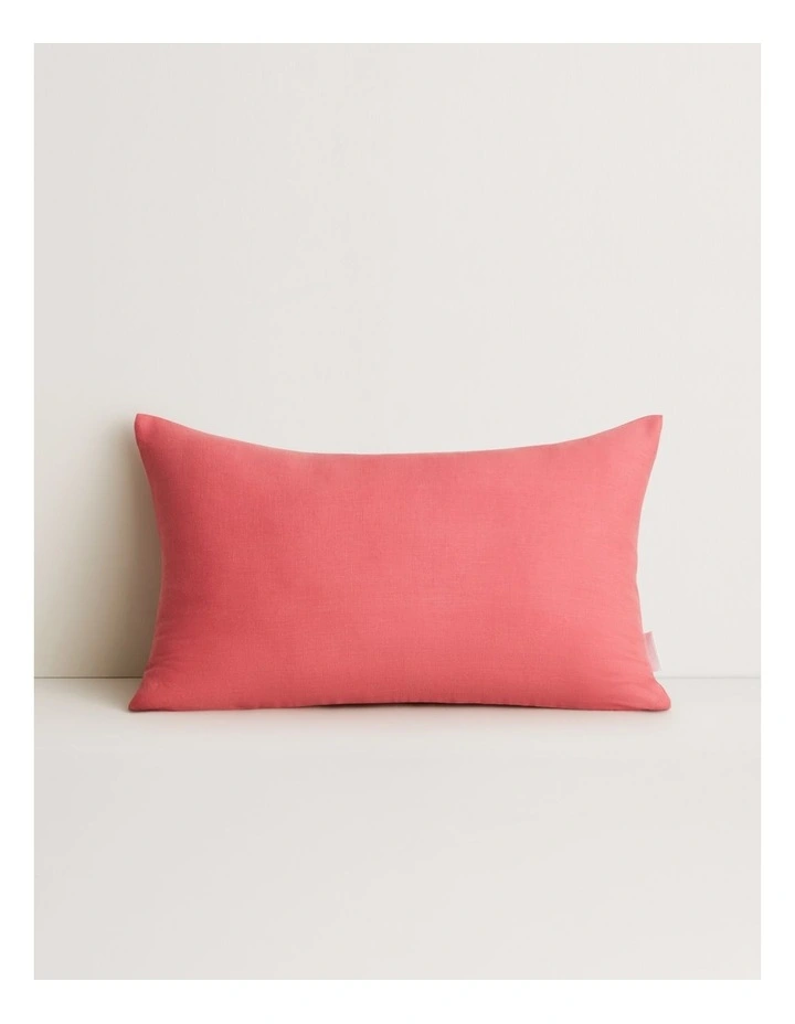Tessino Linen Breakfast Cushion in Raspberry image 2