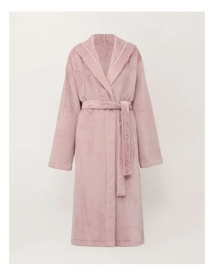 Elemental Hooded Plush Robe in Purple Dusk image 1