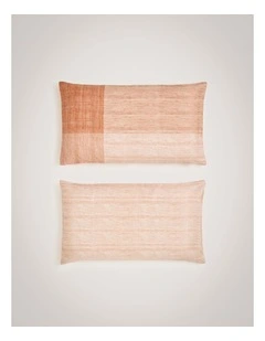 Travel Pillowcase Set in Earth Rose