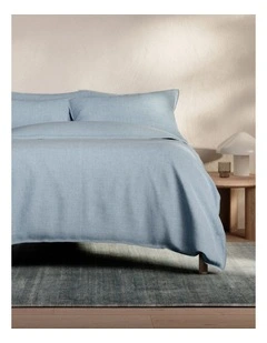 Reilly Quilt Cover Set in Chambray
