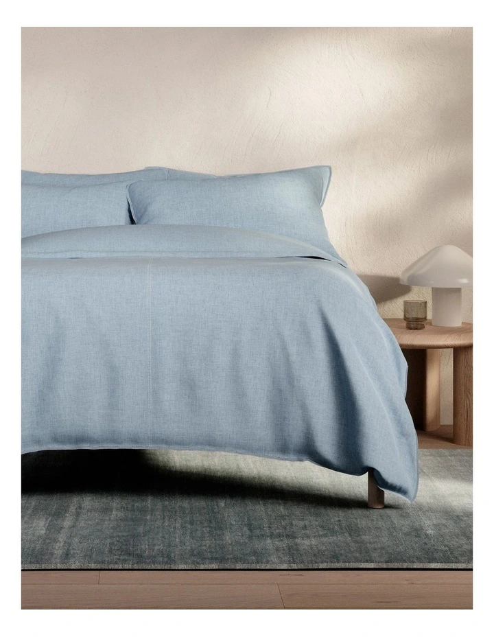 Reilly Quilt Cover Set in Chambray image 1