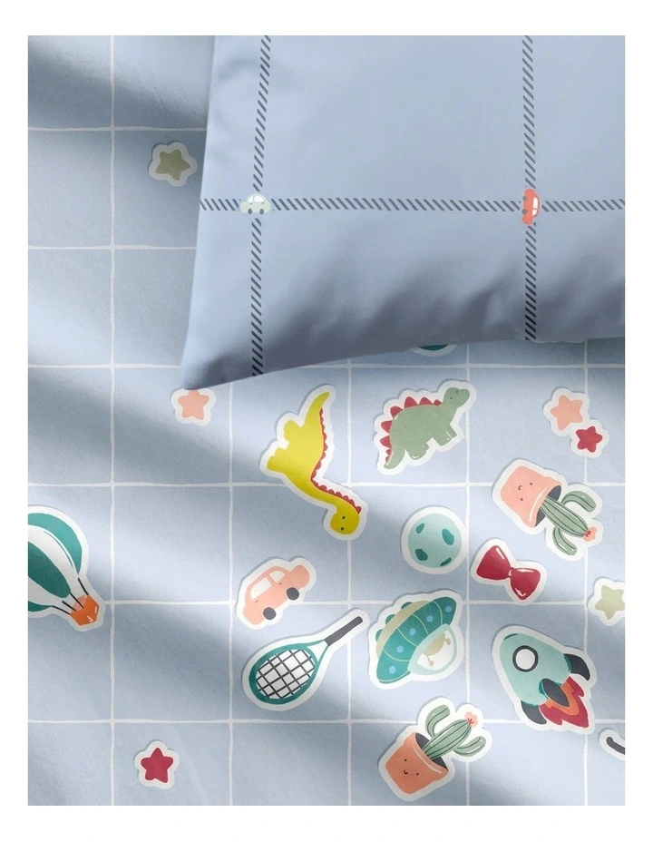 Stickerland Quilt Cover Set in Breeze image 2