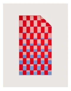 Elyra Beach Towel in Chilli Pepper