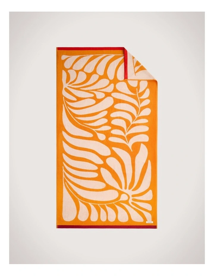 Radia Beach Towel in Mandarin image 1