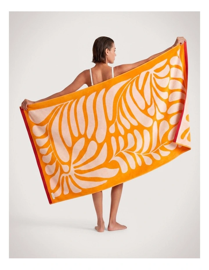 Radia Beach Towel in Mandarin image 2