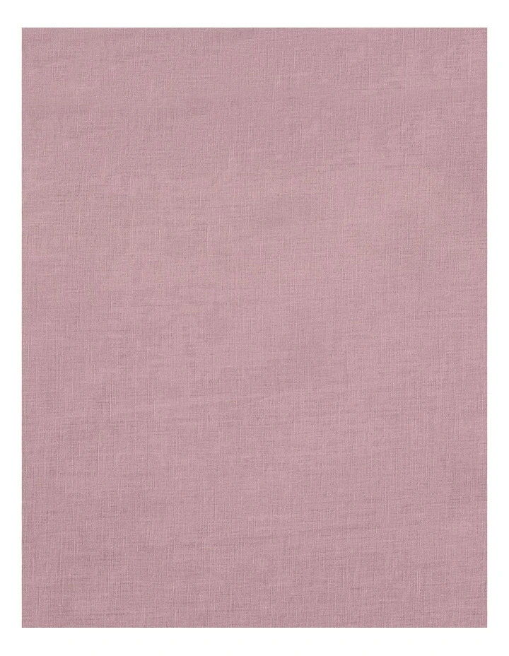 Hayes Washed Linen Cotton Fitted Sheet in Jacaranda image 2