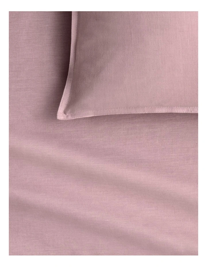 Hayes Washed Linen Cotton Quilt Cover Set in Jacaranda image 2
