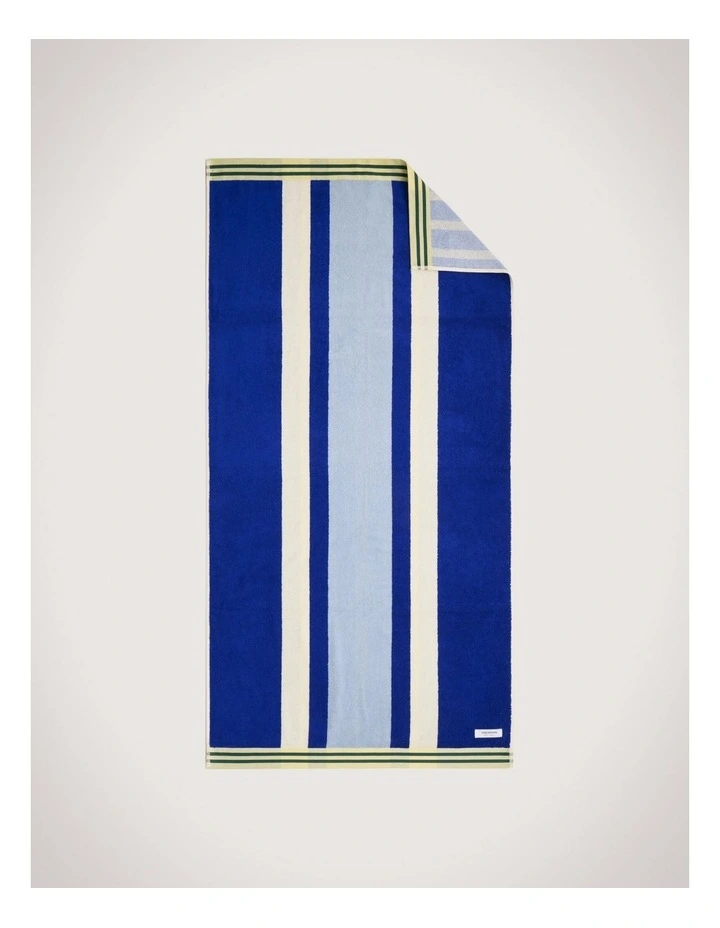 Briez Small Beach Towel in Cobalt image 1