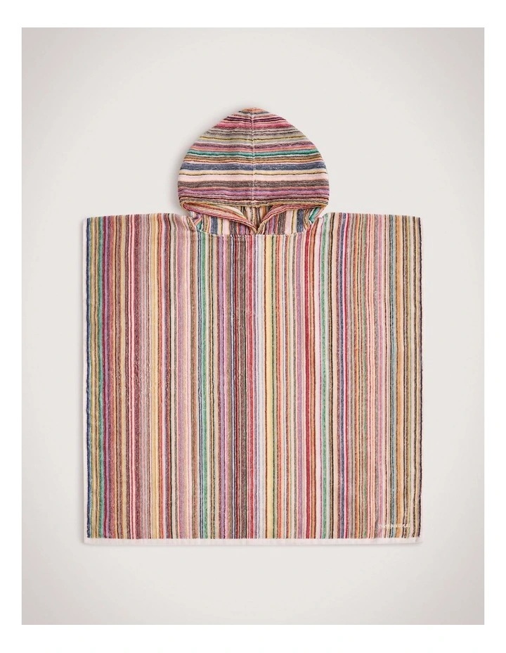 Cancun Beach Poncho Collection in Multi Stripe image 1