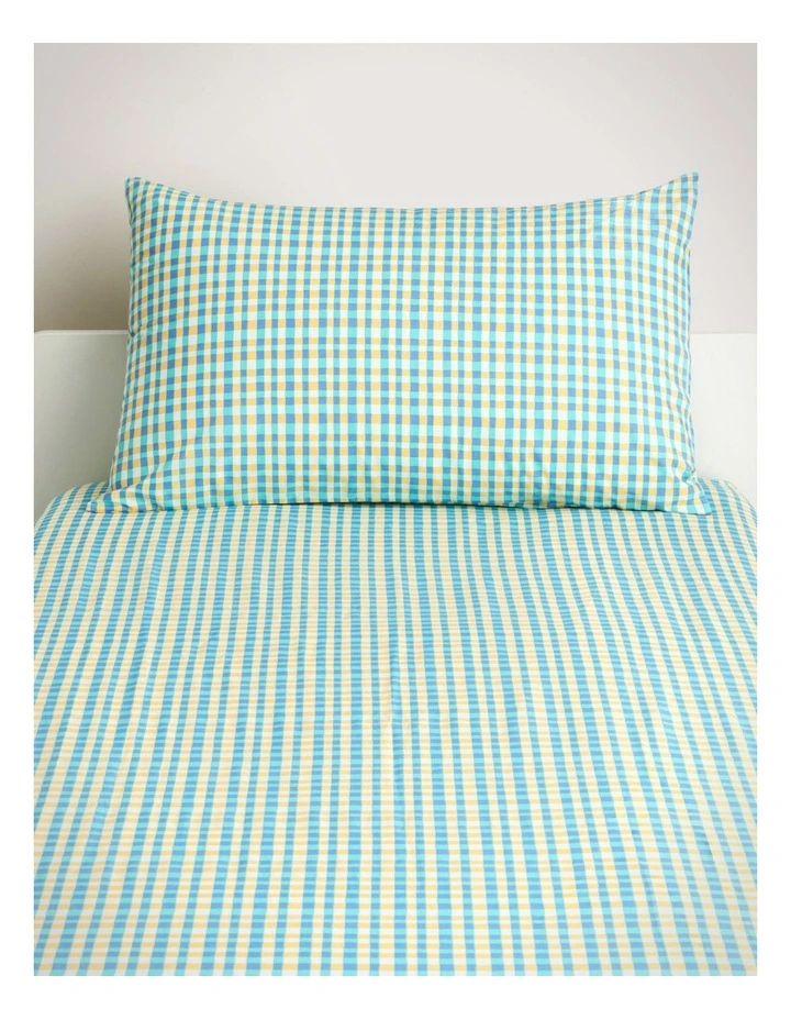 Check Mate Fitted Sheet Set in Splice image 1