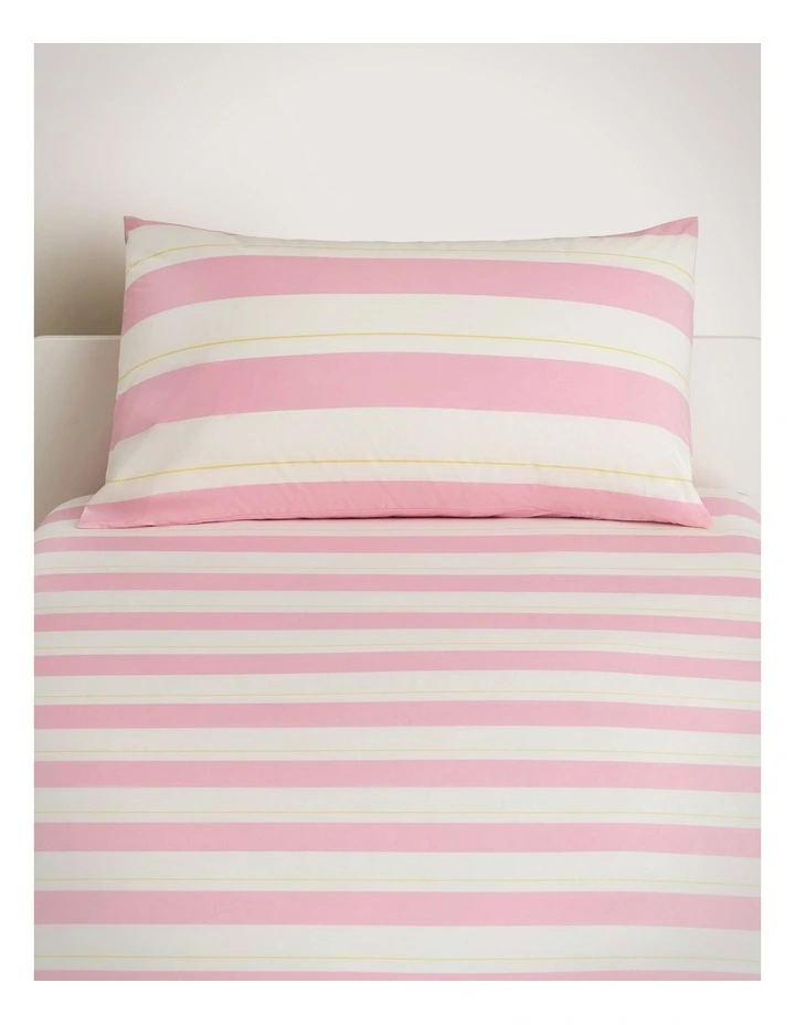 Cubby Stripe Fitted Sheet Set in Blossom image 1