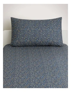 Shimmer Fitted Sheet in Eclipse