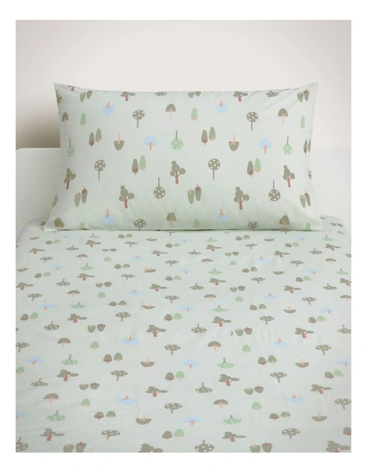 Twiggy Fitted Sheet Set in Cool Mint image 1