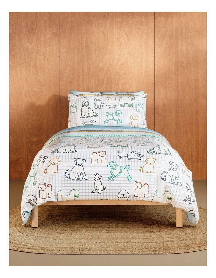 Zoomi Quilt Cover Set in Multi image 1