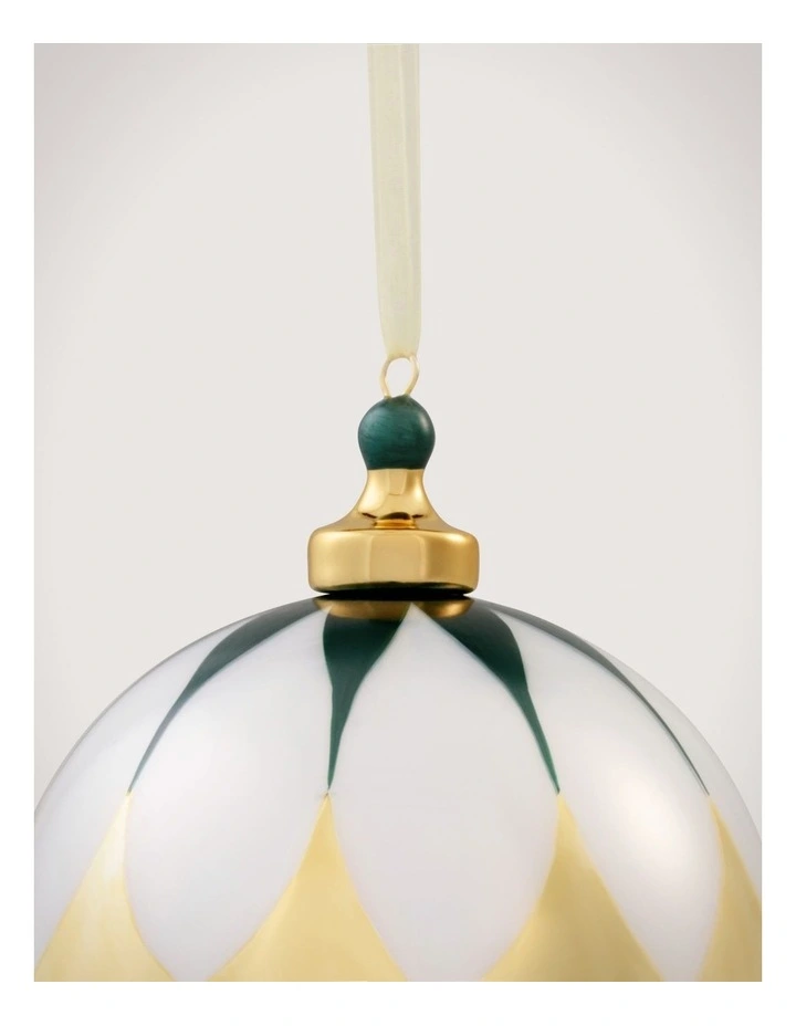 Harlequin Ball in White/Ivy image 2