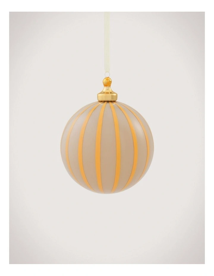 Opaque Vertical Stripe Ball in Marigold image 1