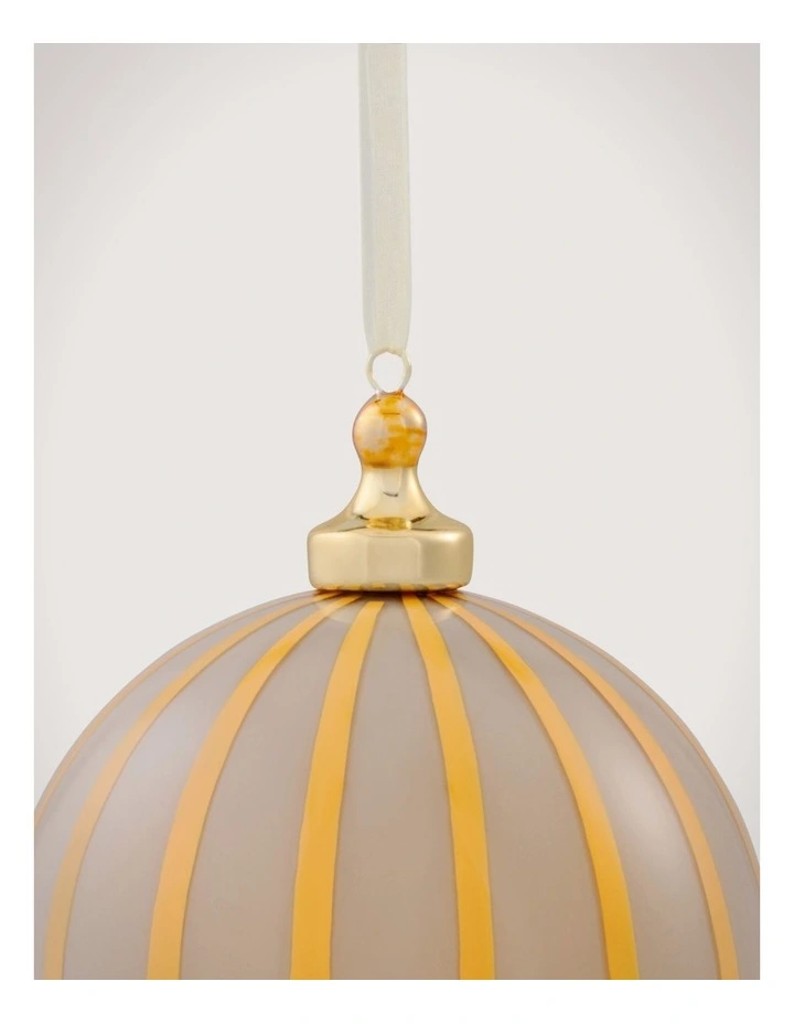Opaque Vertical Stripe Ball in Marigold image 2