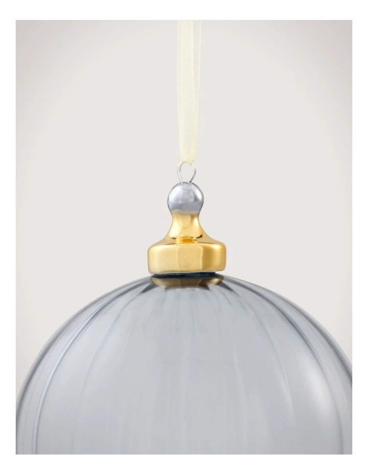 Ribbed Glass Ball in Breeze image 2