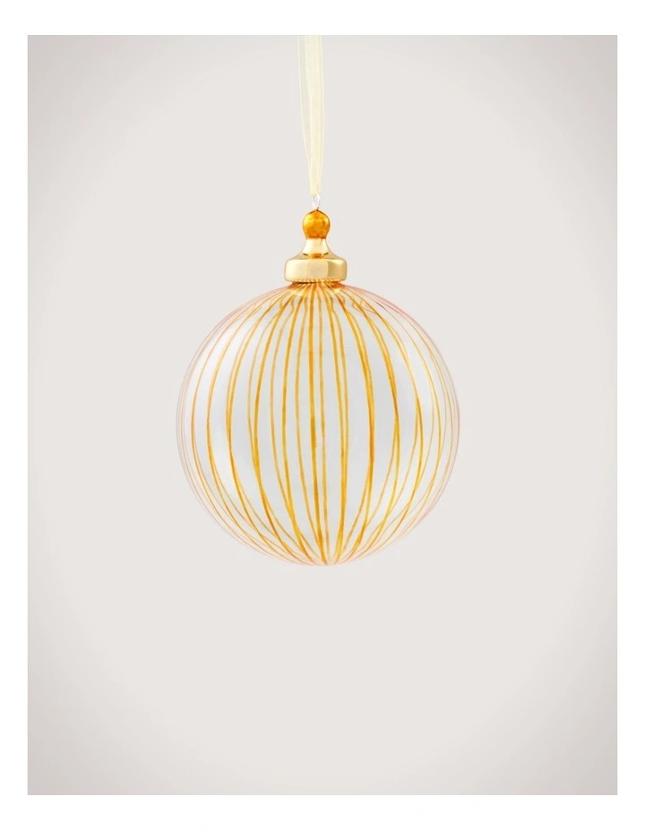 Vertical Stripe Clear Ball in Marigold image 1